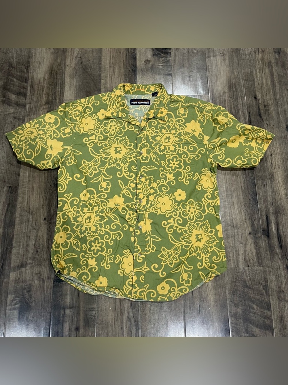 Reyn Spooner Hawaiian Aloha Shirt Men's Size XL Tropical Floral VTG